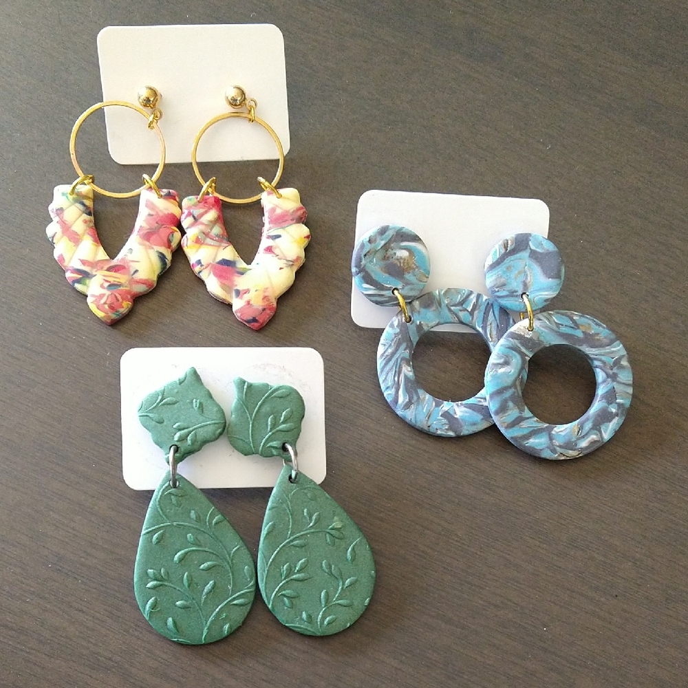 Earrings - Clay/Resin